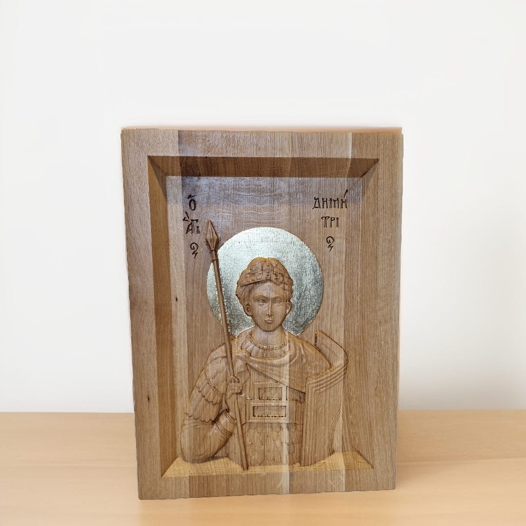 Icoană Sfântul Mare Mucenic Dimitrie, Izvorâtorul de Mir