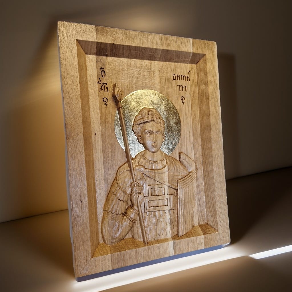 Icoană Sfântul Mare Mucenic Dimitrie, Izvorâtorul de Mir
