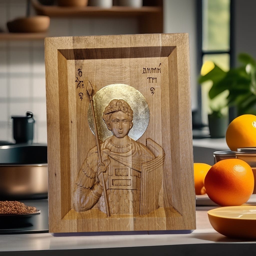 Icoană Sfântul Mare Mucenic Dimitrie, Izvorâtorul de Mir