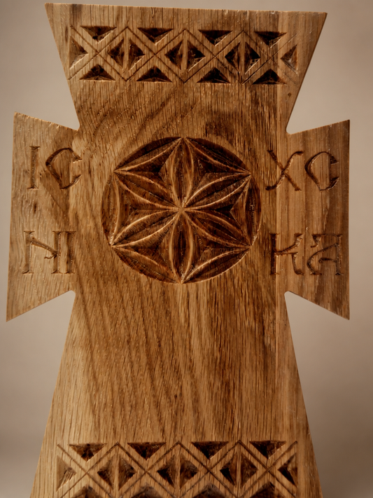 Cross traditional motifs