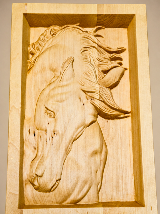 Picture sculpture horse