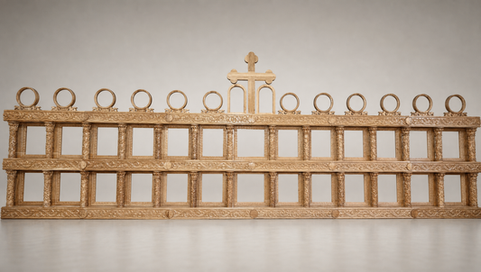 Structură de Iconostas Sculptată — Registru Superior